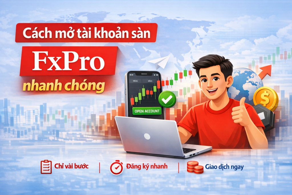 Cách mở tài khoản sàn Fxpro trong 5 phút mới nhất 2026 Cách mở tài khoản sàn FxPro nhanh chóng và chính xác - Kitatrading
